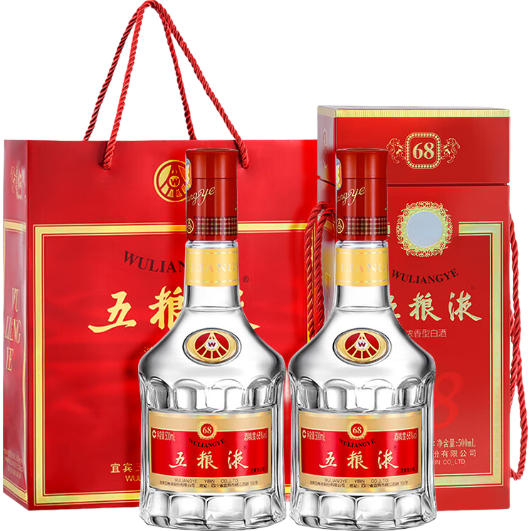 ���ڲ�����wuliangye/����Һ ���� 68�� Ũ���� 500ml 2ƿ 1799Ԫ