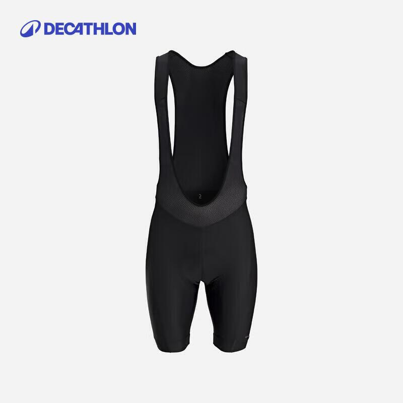迪卡侬骑行裤RC100公路骑行背带短裤透气防护运动裤S4287750