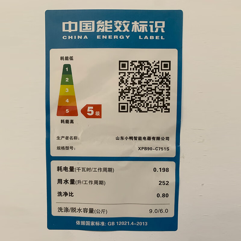 小鸭牌 9公斤 半自动洗衣机双桶 大容量双缸家用小型迷你波轮脱水 蓝光款带甩干 (洗涤9+脱水6)