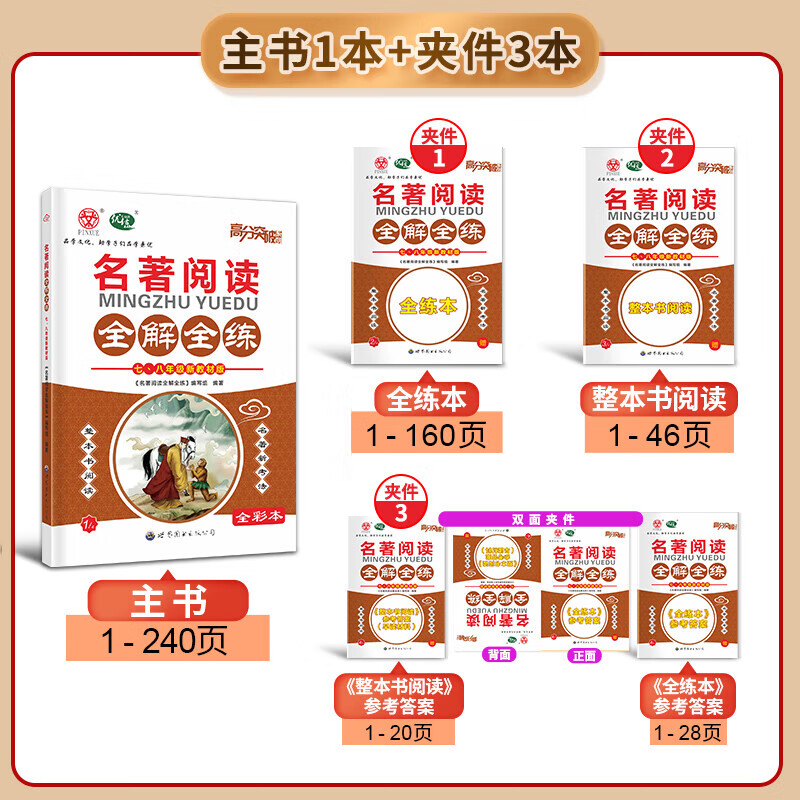 【语文专项】2026新版高分突破系列名著阅读全解全练初中七八九年级 语文专项训练阅读考点精练古诗文课外文言文现代文阅读训练中考满分作文初中通用 【七~八年级】名著阅读全解全练