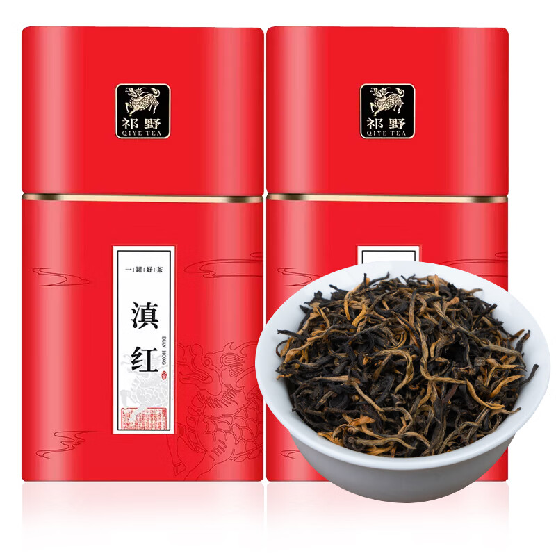 祁野滇紅茶古樹紅茶功夫茶葉自己喝特級云南紅茶散裝250g 250g
