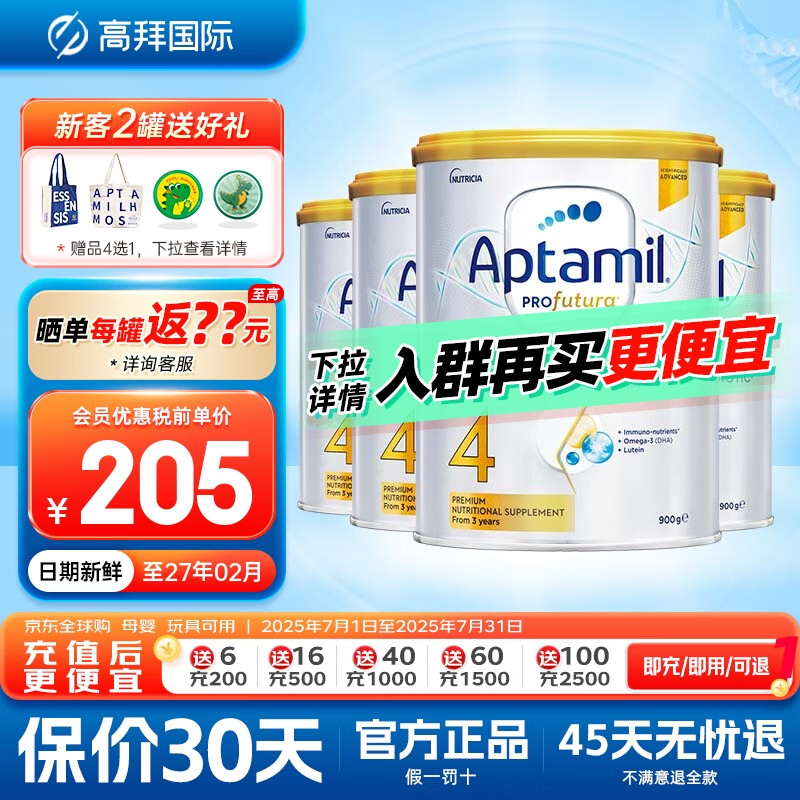 ������ Ӥ�׶��̷� 4��װ 900g