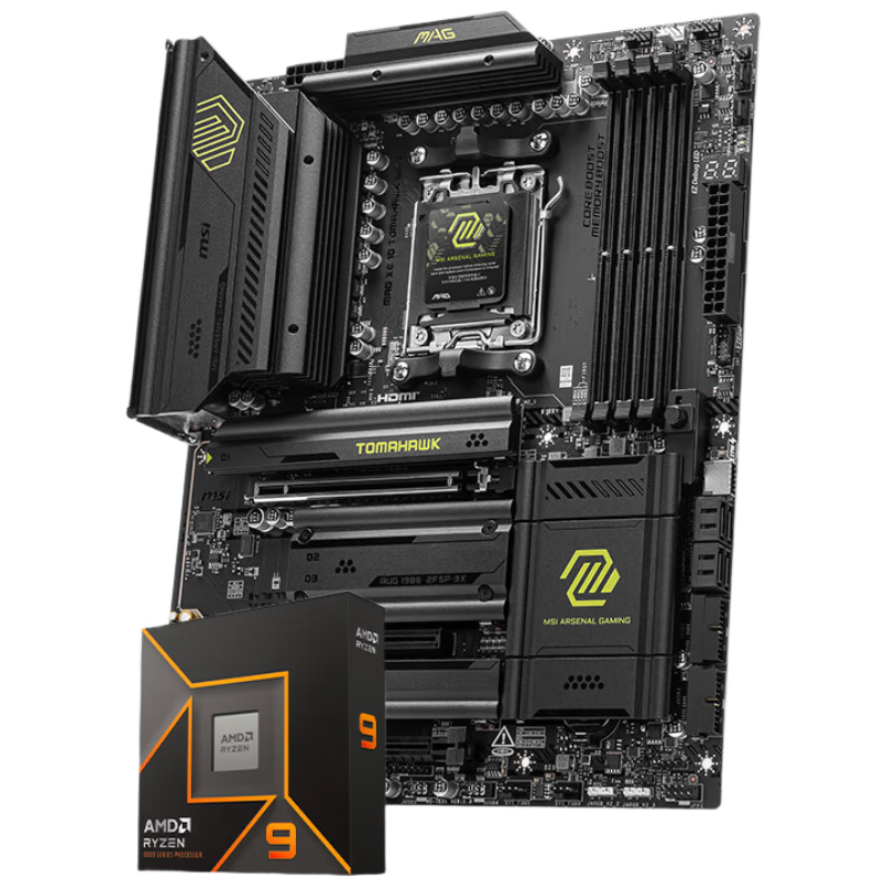 ΢�� MAG X870 TOMAHAWK WIFI ���� AMD ����9 9900X ������ 12��24�߳� 4nm 4278Ԫ