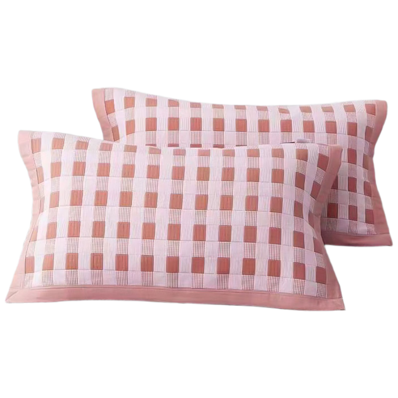 然牌  枕巾纯棉100%高端 防油防汗加厚加大 纱布枕头巾 一对 55*80cm