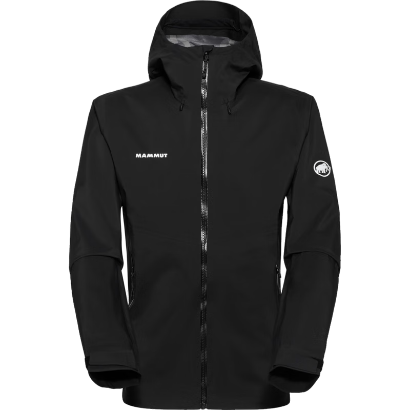 猛犸象（MAMMUT） 猛犸象 男士戶外防水透氣連帽軟殼夾克 全季節(jié)運動外套 黑色 XL