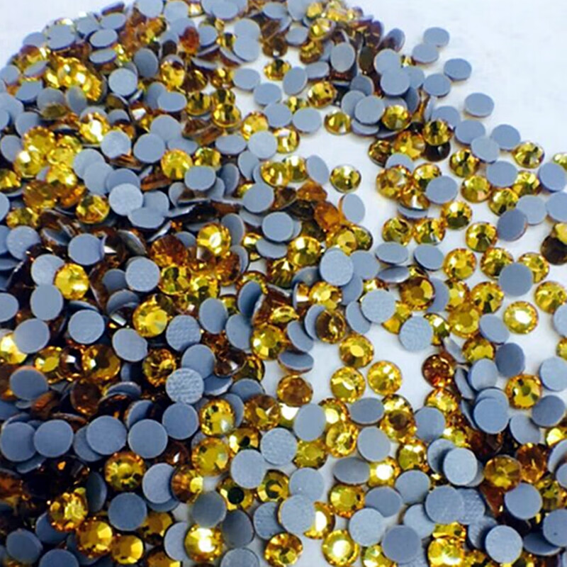 正品平底烫钻国A真双面钻彩色散钻带胶底衣服DIY贴钻补钻配饰包邮 紫色4.8毫米20号烫钻一包9千颗