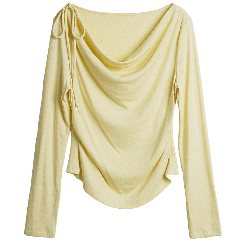 Olrainŷ�Ƕ���ʽб����֯T��Ůװ�＾2025�¿��ϵ���������� ��ɫ L