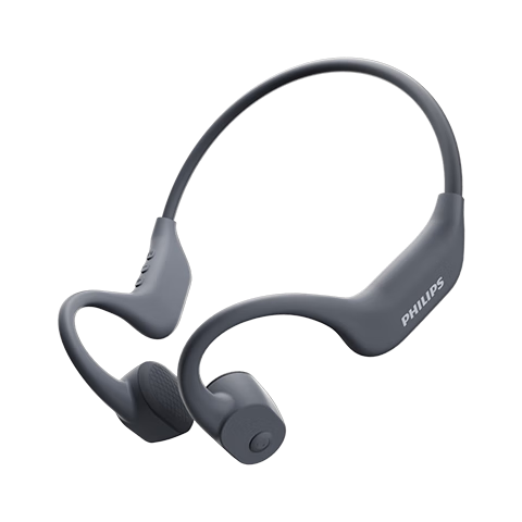 飛利浦（PHILIPS）骨傳導(dǎo)藍(lán)牙耳機(jī)專業(yè)運(yùn)動(dòng)跑步掛耳式真無線開放式不入耳夾式長續(xù)航高端降噪新年禮物TAA6609C黑色