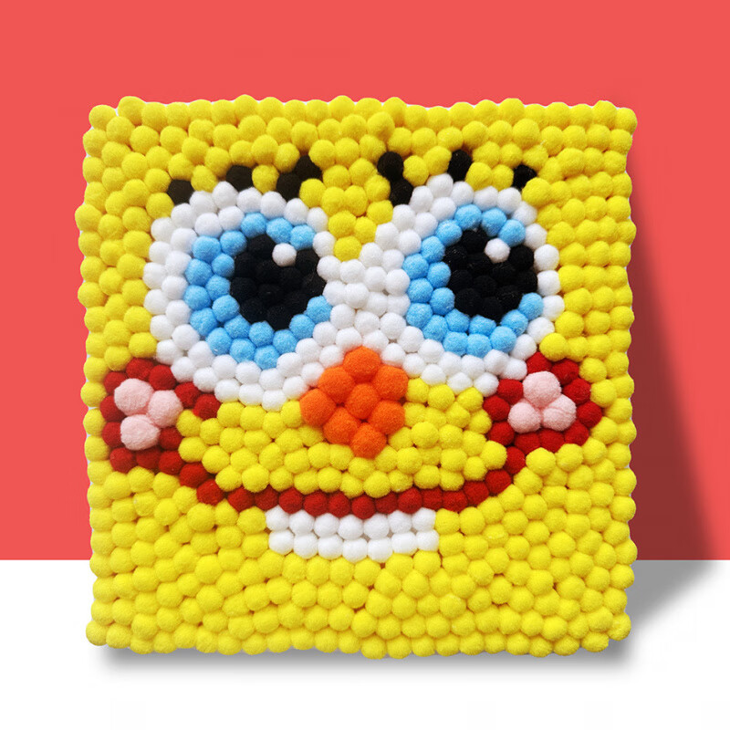 ͯDIYëֹϰʵľװλ A09 20*20ë򻭰+ճֽ