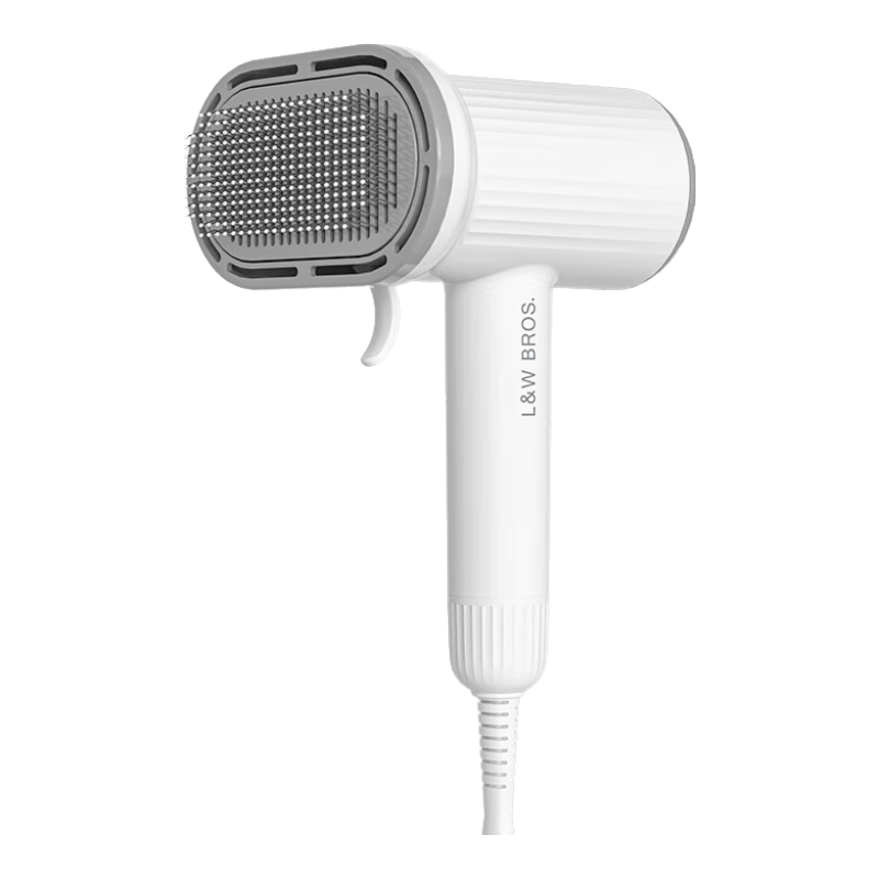 來旺兄弟寵物吹風機吹水機狗狗吹毛吹干貓咪洗澡吹梳拉毛一體毛發(fā)蓬松神器 5代升級可拆卸速干拉毛吹風機-白