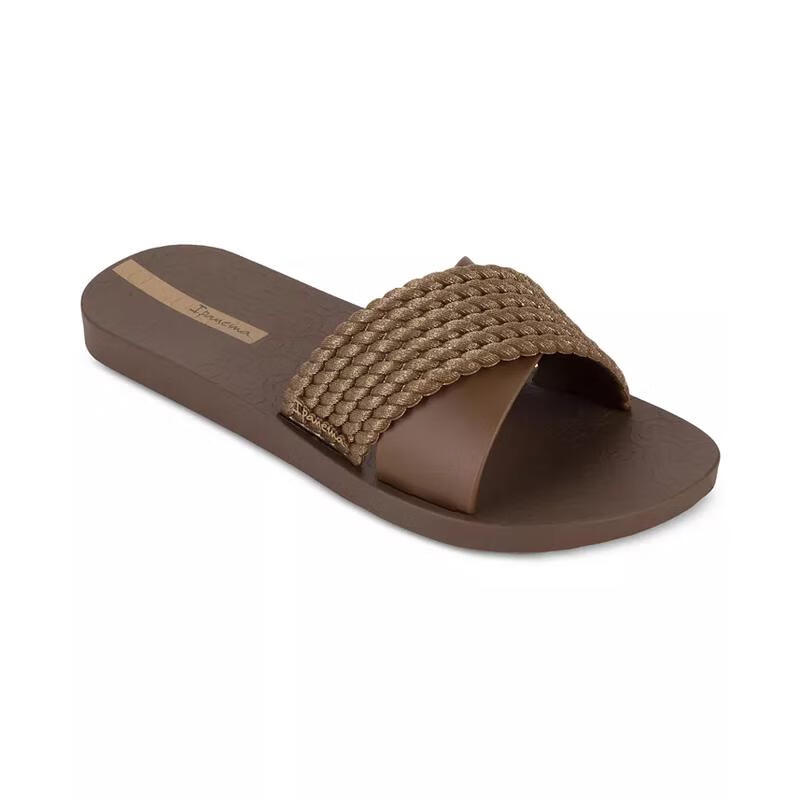 ipanema女士防水交叉帶圓頭人字拖涼鞋 Brown 35.5