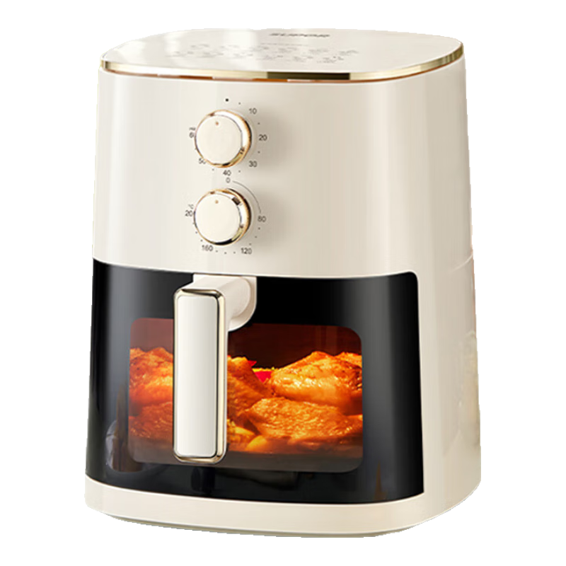 苏泊尔（SUPOR）空气炸锅不用翻面 家用 全自动 可视6L大容量 大功率 金属内腔 蒸汽嫩炸锅KJ60D808