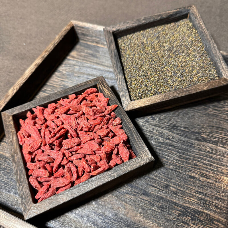 苓仙谷红枸杞沙苑子正宗中药材500g克构纪宁夏苟杞子男士喝的功效与作用 【代客分装/精品茶包】沙苑子+枸杞各60包