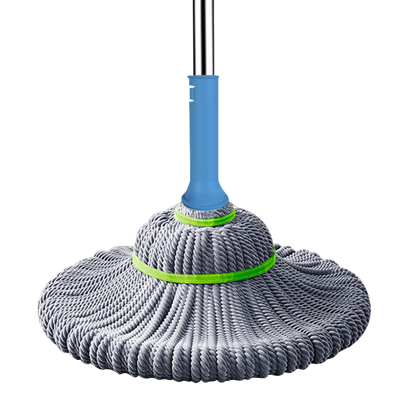 雅高 棉线拖把52CM金属杆115CM共1布旋转自拧水必卡锁拖把免手洗墩布