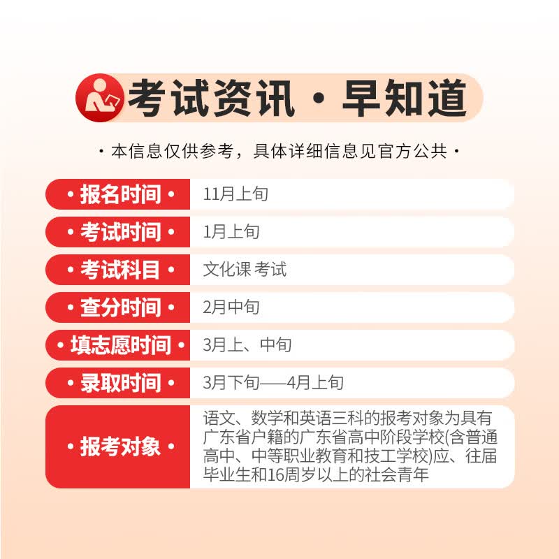 【广州直发】广东春季高考2027年复习资料普通高中学业水平考试学考教材历年真题模拟试卷小高考语文数学英语省合格性考试会考赢在2027备考习题 教材+试卷+专项练习【含课程】 语文+数学+英语【2027