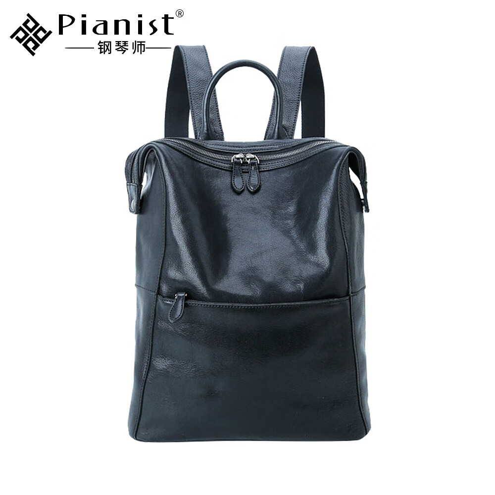 钢琴师复古双肩包女真皮2025新款男女通用大容量旅行包14吋电脑背包