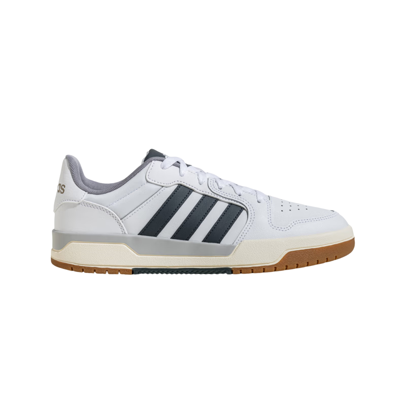 adidas ENTRAP休闲低帮运动板鞋少年感复古篮球鞋女阿迪达斯官方 白色/蓝色     42