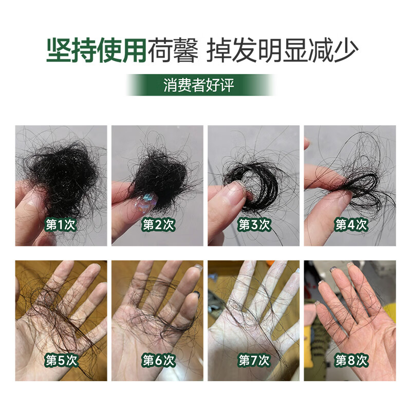 荷馨白参菌洗发水350ml防脱育发洗发露滋养头皮修护毛囊强韧发洗头膏 防脱育发洗发水350ml*3+175ml*2 防脱育发