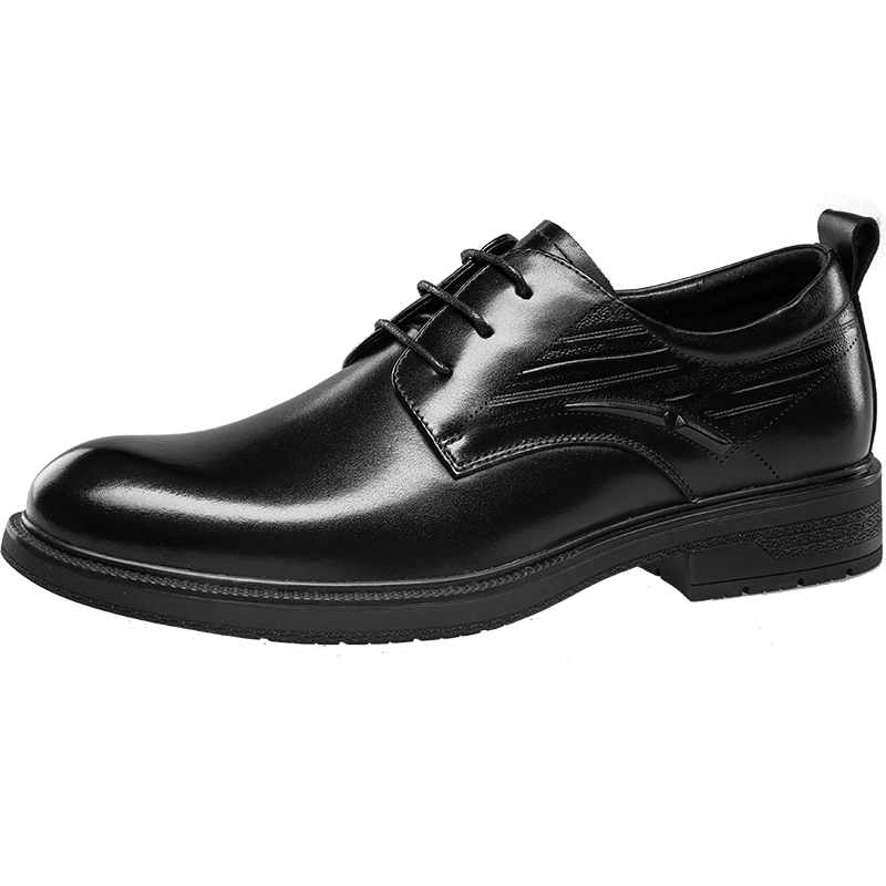 康奈男鞋商务正装皮鞋男职场休闲办公室新郎婚鞋25年秋季新款 黑色 39