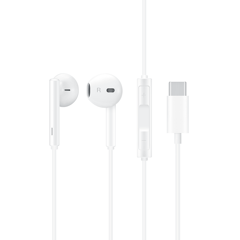 HUAWEI 华为 CM33 半入耳式动圈降噪有线耳机 白色 Type-C