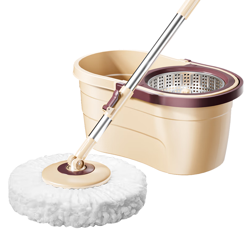 五月花旋转拖把带桶一套2头家用一拖净免手洗2025拖布吸水墩布杆长120cm