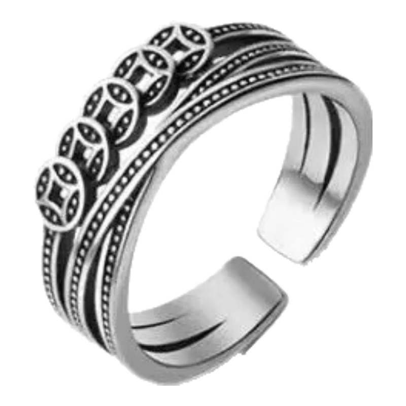 �㰮925����ָŮС�����ins��ԼǮ����Ȧʳָ���ӿ��ڿɵ�ָ����Ů��92Ԫ