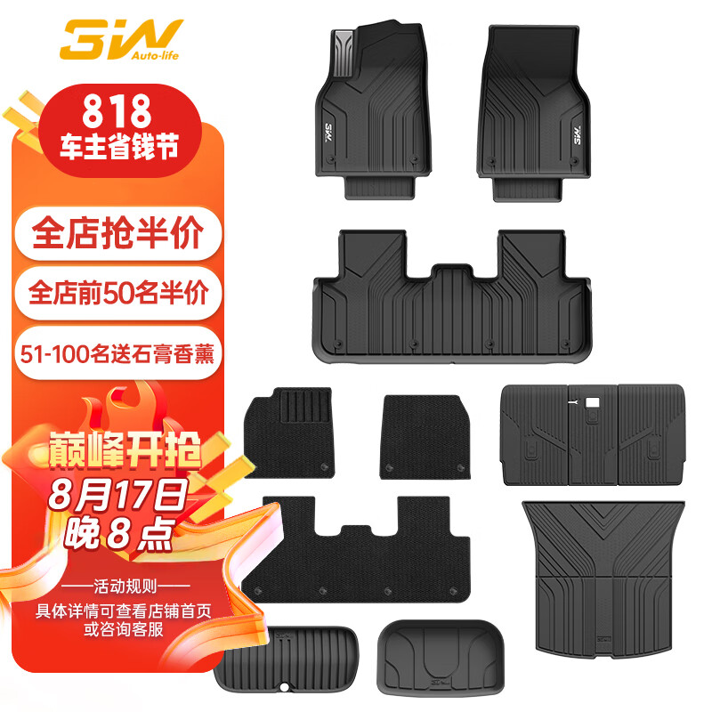 3W Auto-life��������˹�����°�ModelYר��TPE�����ŵ�25���׼������