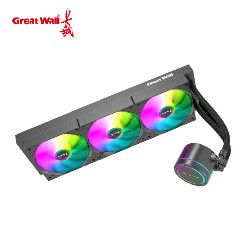 ���� GREAT WALL����360CPUˮ��ɢ���� һ��ʽˮ�� ARGB�⾵����PWM�¿� ֧��Intel/AMD��ƽ̨ ���� ˮ��360-��ҹ�� argb��ƽ̨ͨ��