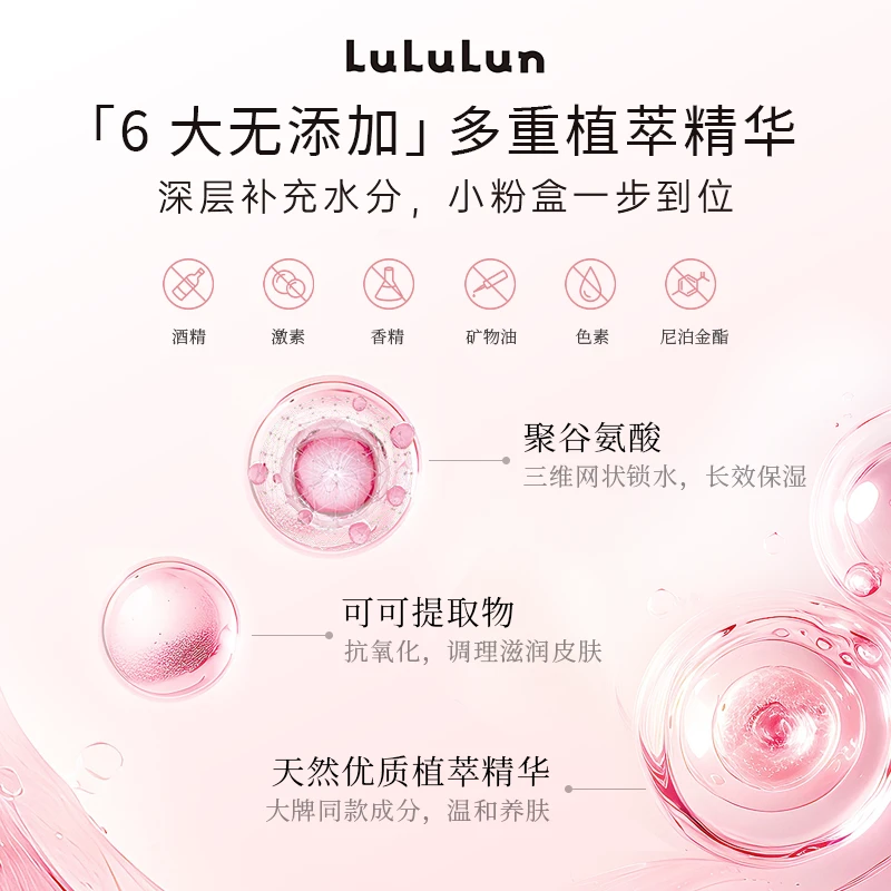 LuLuLun小粉盒补水面膜妆前补水保湿紧致肌肤免洗睡眠懒人面膜 小粉盒补水面膜32片【家庭装】