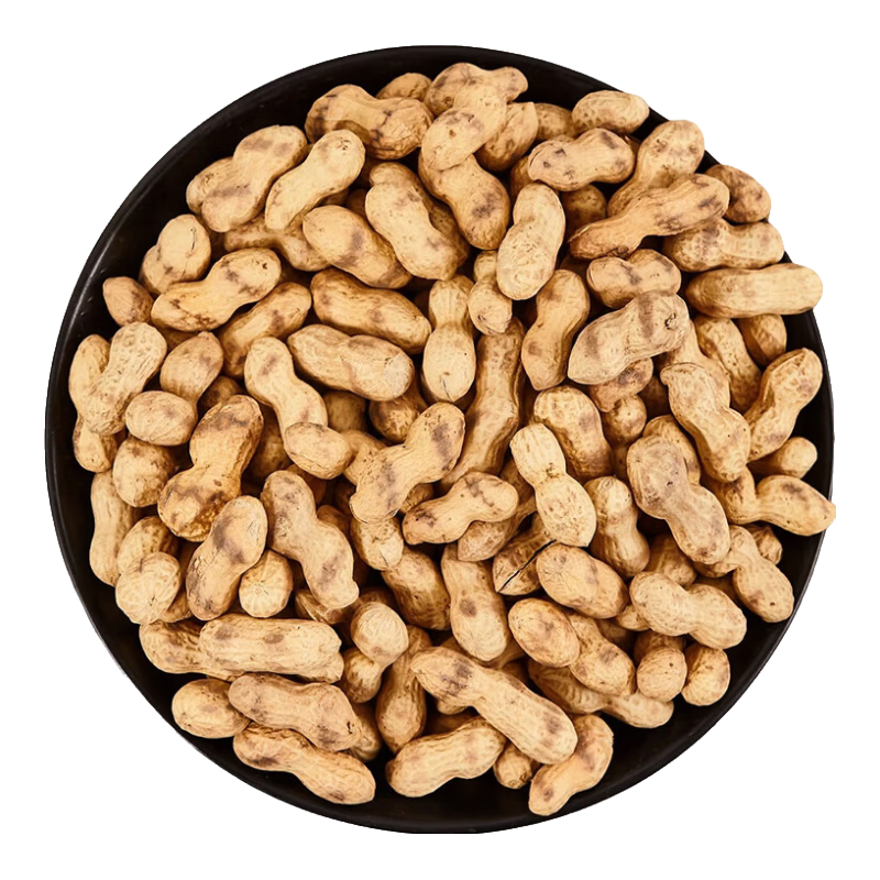 河南柴火花生农家铁锅炒花生带壳熟花生原味炒货零食小吃休闲食品 500g*2袋（2斤原味柴火花生）