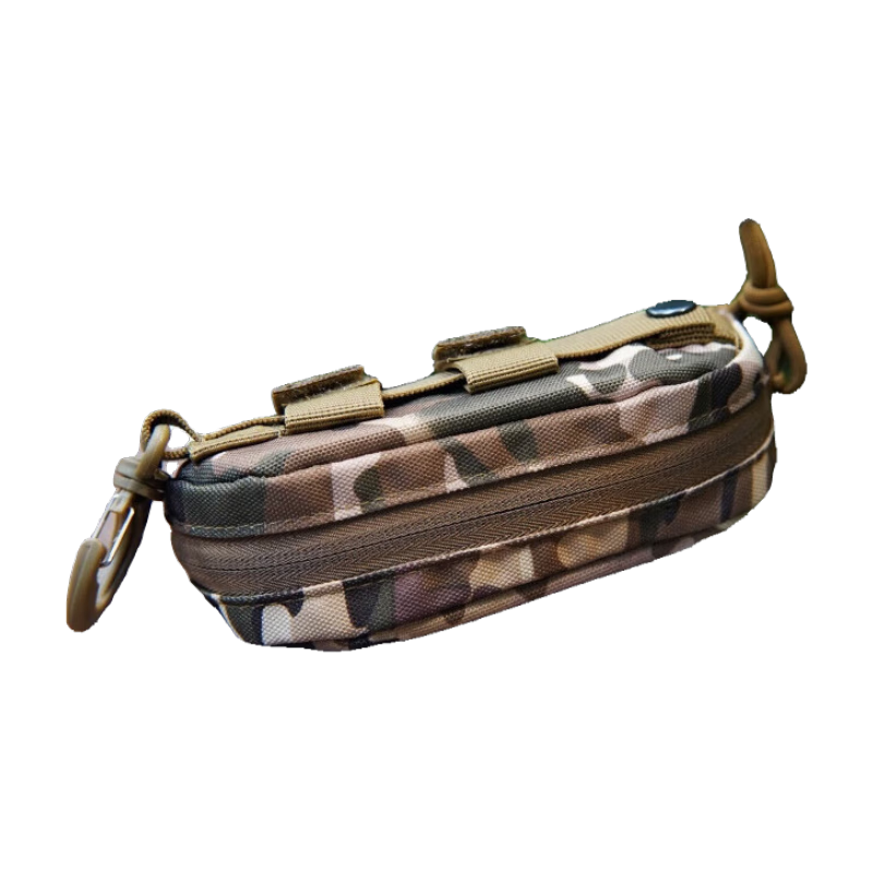 MARCWOOD挂扣眼镜套保护套眼镜包抗压便携式眼镜袋太阳战术户外眼镜盒男女 迷彩 送眼镜布