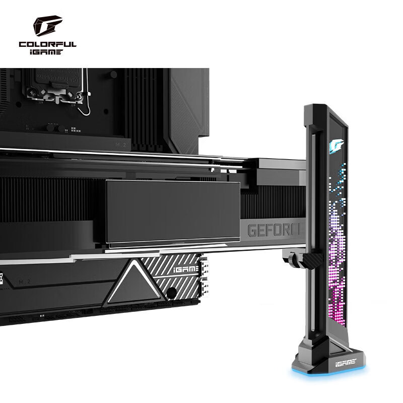 七彩虹iGame幻光矩阵 ARGB灯效显卡支架 iGame幻光矩阵 黑色显卡支架