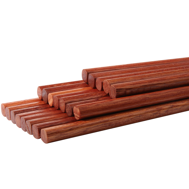 原森太紅鐵木筷子家用實(shí)木無漆無蠟家庭套裝10雙裝 紅鐵木筷子裝 10雙
