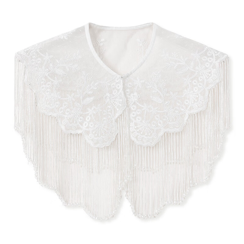 新中式气质重工百搭披肩女国风夏季高端盘绣流苏外披云肩 云肩 均码