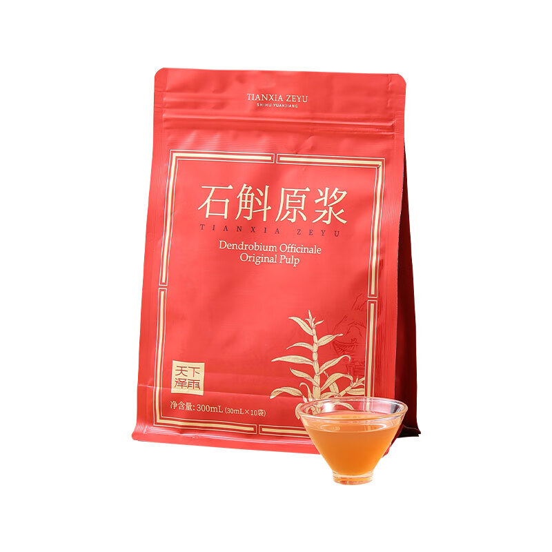 天下泽雨霍山石斛铁皮石斛原浆300ml鲜榨萃取原液送过节礼物全家滋补营养 1包300ml石斛原浆尝鲜款