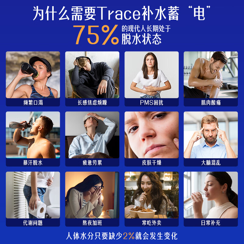 trace电解质矿物质滴剂液体钙镁锌硒成人运动电解质补充剂恢复体力无糖 59ml*1瓶