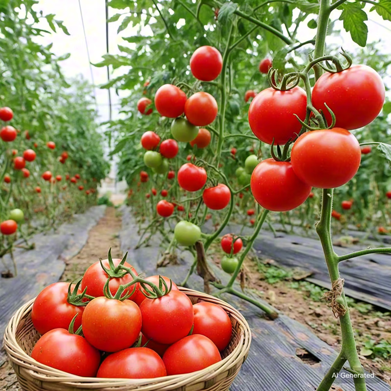 高山新鲜西红柿水果番茄自然熟生吃减肥减脂即食蔬菜生鲜源头直发 大红西红柿净重 1斤