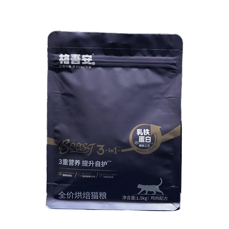 格吾安Boost小圆盾鲜鸡肉烘焙猫粮成猫粮免疫1.5kg*1袋