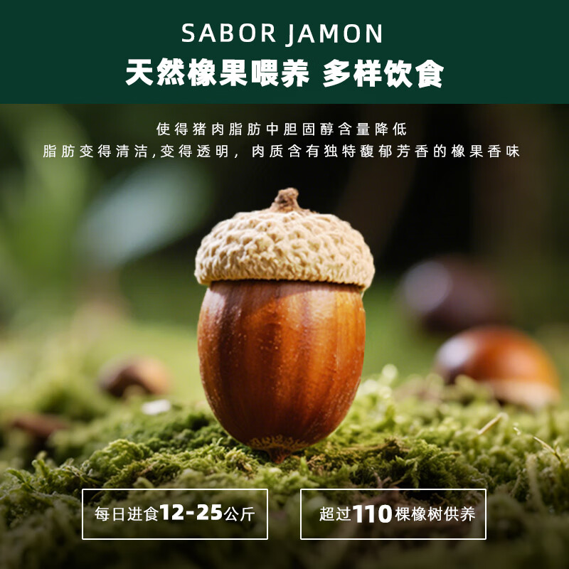 SABORJAMON西班牙进口黑标火腿切片50g伊比利亚纯橡果黑猪后腿即食源头直发 【萨拉米礼盒】原味+红椒味200g