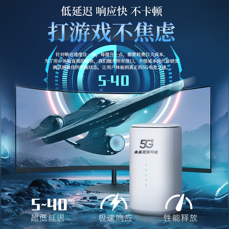 智创当下5g随身wifi6移动无线便携式cpe千兆双频路由器免插卡2025款无限流量网卡车载办公户外直播上网神器 【臻享性能版】5GCPE Pro,满载调校狂暴网速