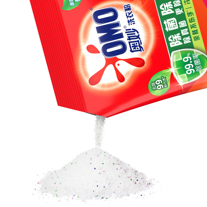 奥妙洗衣粉除菌除螨去顽渍冷水速溶亲肤不伤手家庭实惠天然酵素大袋装 除菌除螨 5kg*1袋 +2.8kg袋装