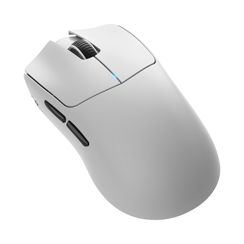 機械師L9X1高階輕量化無線鼠標 游戲電競辦公有線/2.4G/藍牙三模 PAW3395雙8K 49g無孔輕量化設計 白色