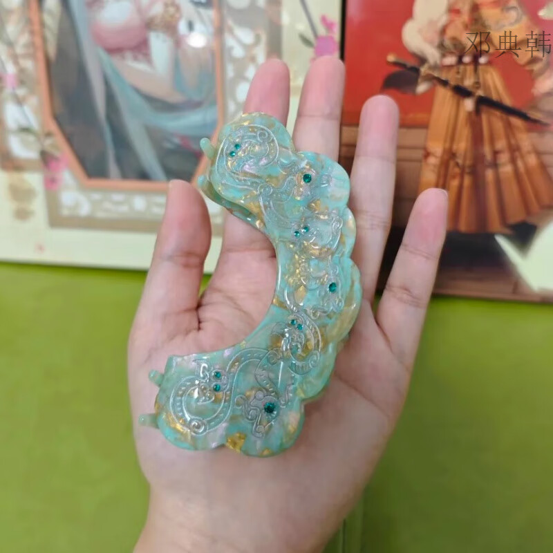 三栖虎陕西历史博物馆抓夹发卡宝绾青丝系列抓夹巳事如春款文创旅 宝绾青丝系列-巳事如春款