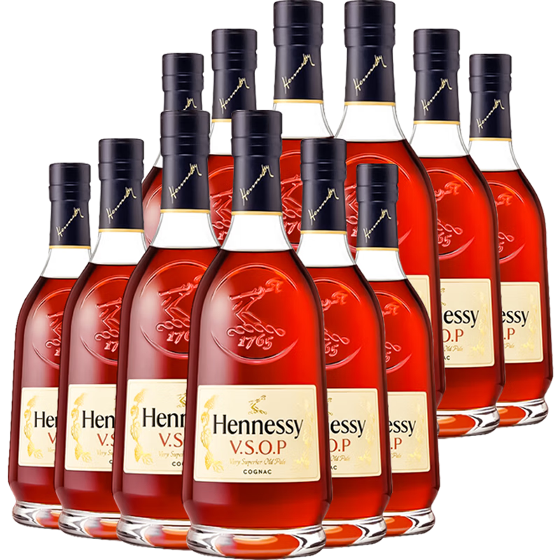 軒尼詩(shī)（Hennessy）VSOP 法國(guó)進(jìn)口 干邑白蘭地酒 洋酒 烈酒 禮品酒 商務(wù)宴請(qǐng)送禮佳選 VSOP 1000mL 12瓶