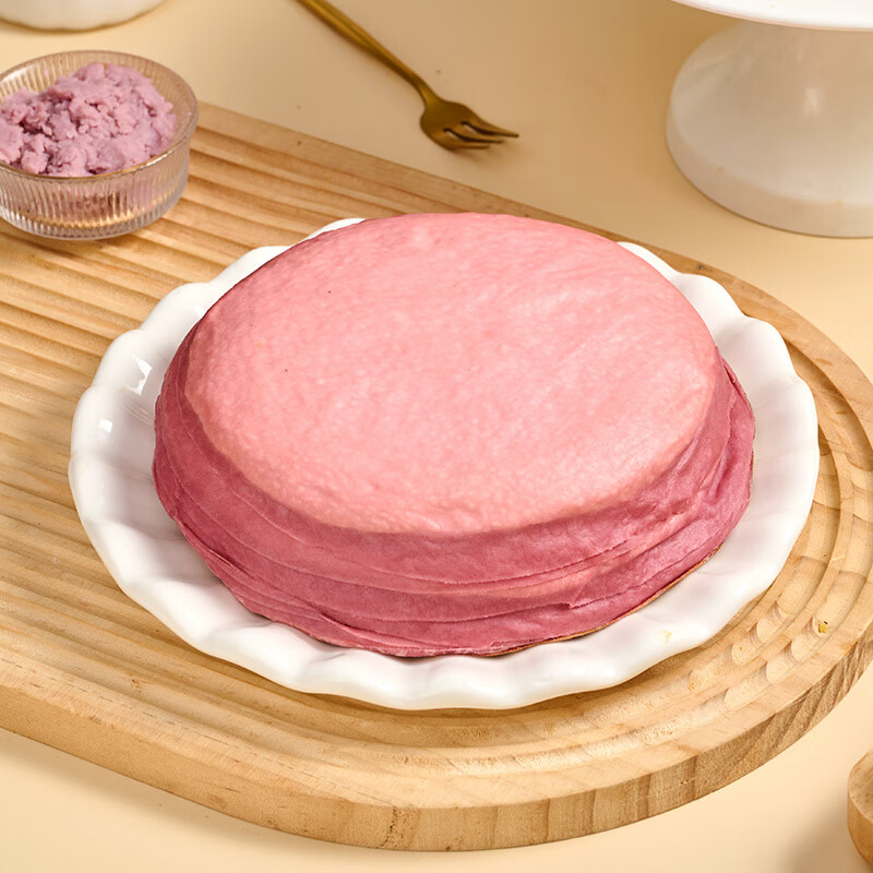 鲜达仓仓榴莲千层焦糖边干千层芋泥千层蛋糕奶酪芝士超市同款小甜品零食 榴莲千层*2盒【赠勺】
