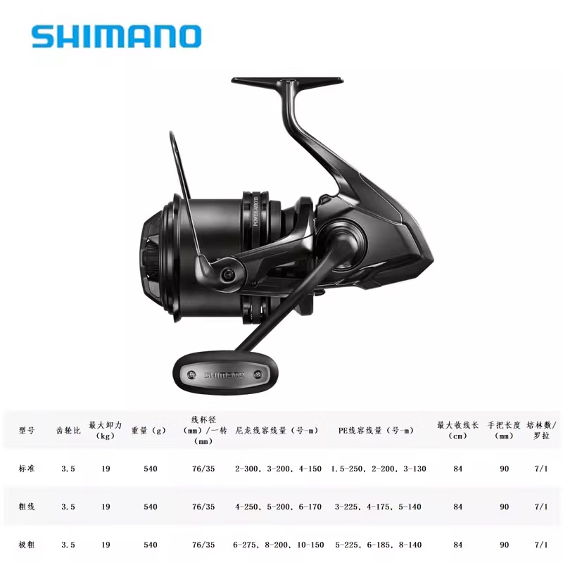 SHIMANO款POWER AERO TD遠(yuǎn)投輪紡車輪錨魚輪漁輪 標(biāo)準(zhǔn)