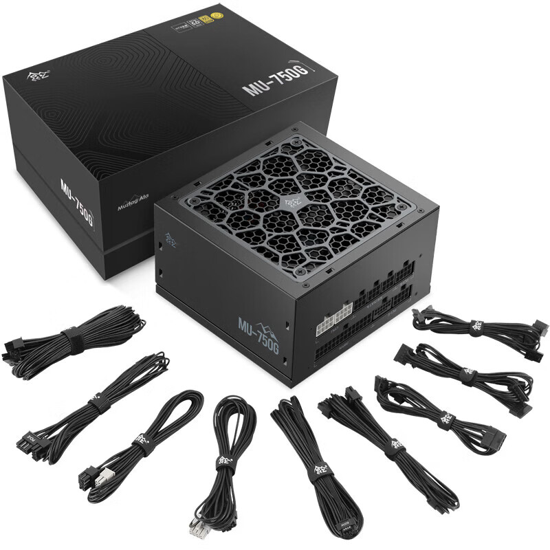 鑫谷昆仑MU850GATX3.1MU750G1000G1250G电源冰山版白色全模组 MU-750G酷黑版ATX3.0.咨询优惠