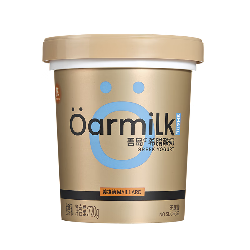 OarmiLk【关晓彤推荐】美拉德希腊酸奶720g*1桶0蔗糖低温酸奶