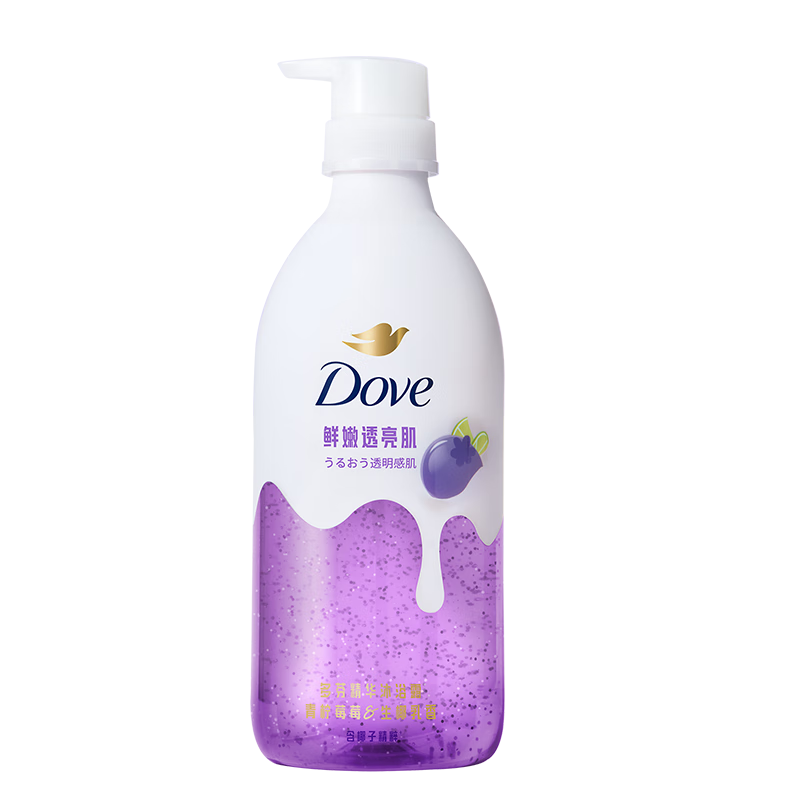 多芬（Dove）果奶沐浴露氨基酸滋润保湿青柠莓莓430g（新老包装交替发货）