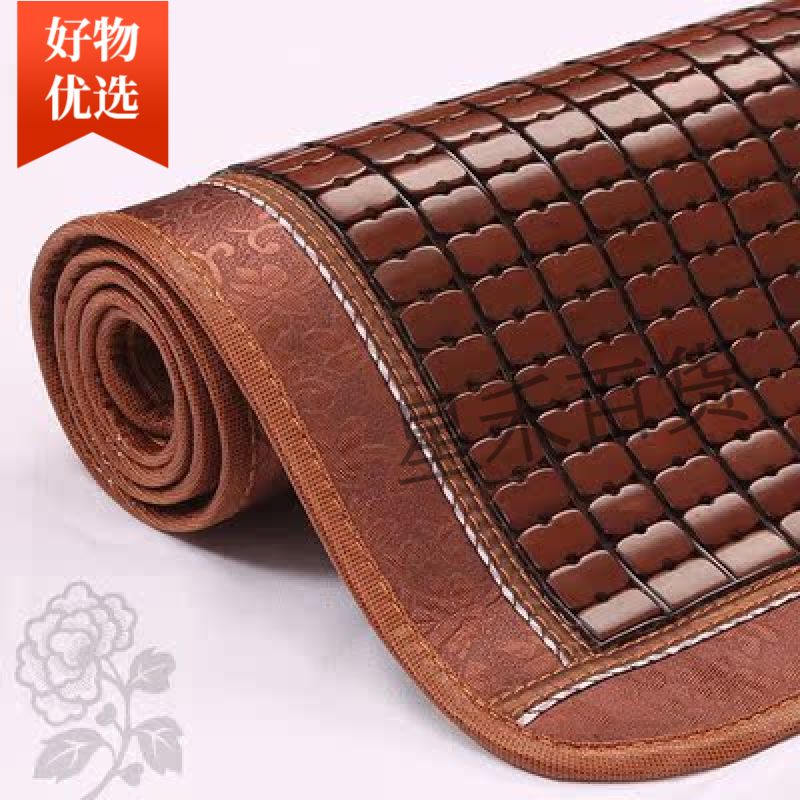 簡美家（JANMEIJIA）竹涼席沙發(fā)墊夏季麻將涼席墊防滑坐墊楠竹席墊子中式客 碳化色單筋寬邊包底 +43*43cm